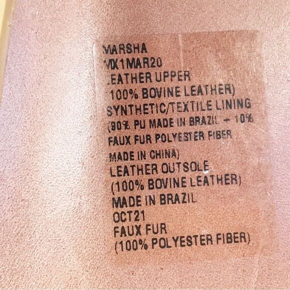 BCBGMAXAZRIA Tan Leather Over The Knee Boot Faux Fur High Block Heel Size 7 - Picture 15 of 16